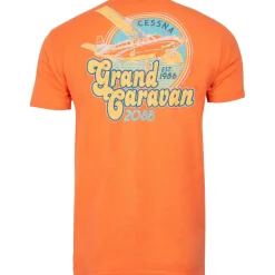 Cessna 208B Retro Pilot T-Shirt by Aeroplane Apparel Co.