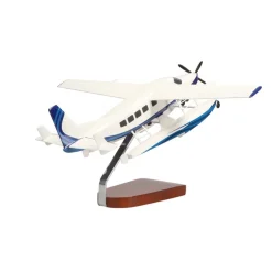 Cessna 208 Caravan on Floats Large Mahogany Model