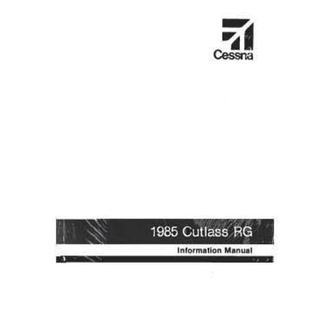 Cessna 172RG Cutlass 1985 Pilot's Information Manual (D1274-13)
