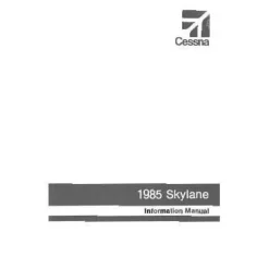 Cessna 182R Skylane 1985 Pilot's Information Manual (D1275-13)