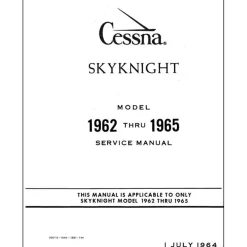 Cessna 320 Skyknight 1962-65 Maintenance Manual