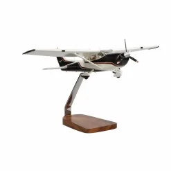 Cessna 182 Skylane Clear Canopy Large Mahogany Model