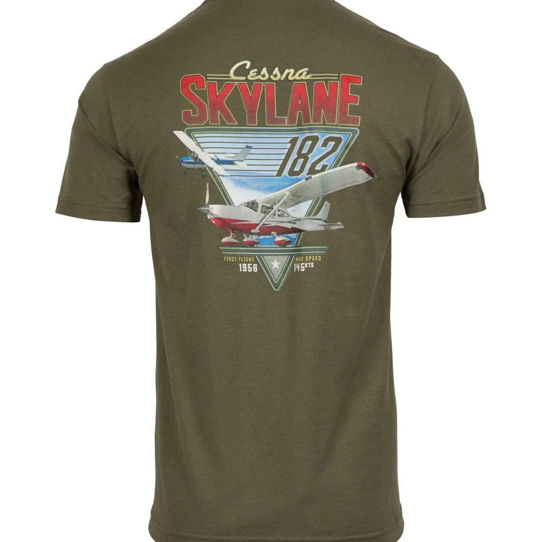 Cessna 182 Skylane Pilot T-Shirt by Aeroplane Apparel Co.
