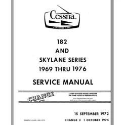 Cessna 182 & Skylane Series 1969-76 Maintenance Manual