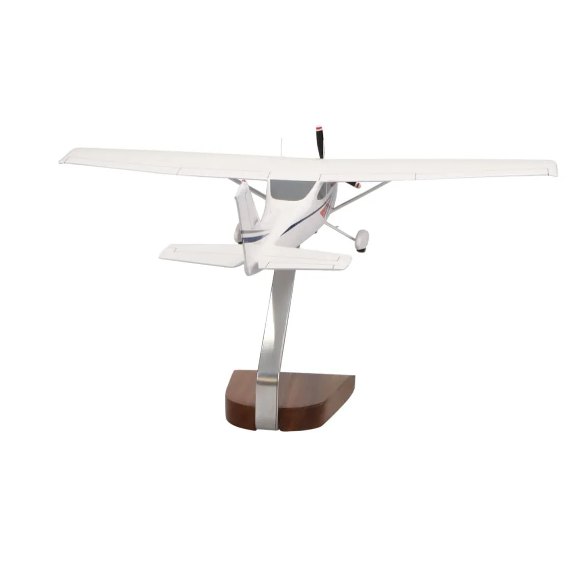Cessna 182 Skylane (White) Large Mahogany Model