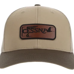 Cessna 20's Logo Richardson 112 Heritage Trucker Hat - Buckskin