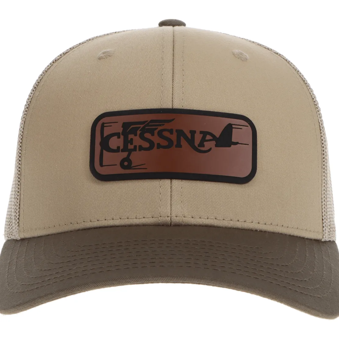 Cessna 20's Logo Richardson 112 Heritage Trucker Hat - Buckskin