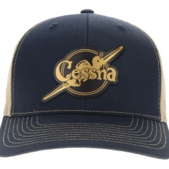 Cessna 40's Logo Richardson 112 Heritage Trucker Hat - Gold
