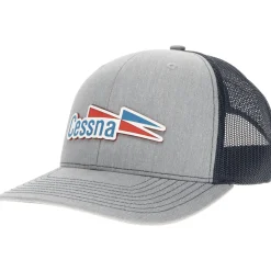 Cessna 70's Logo Richardson 112 Velocity Trucker Hat - Red/White/Blue
