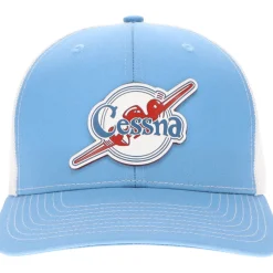 Cessna 40's Logo Richardson 112 Velocity Trucker Hat - Red/White/Blue