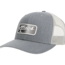 Cessna 20's Logo Richardson 112 Velocity Trucker Hat - Pewter