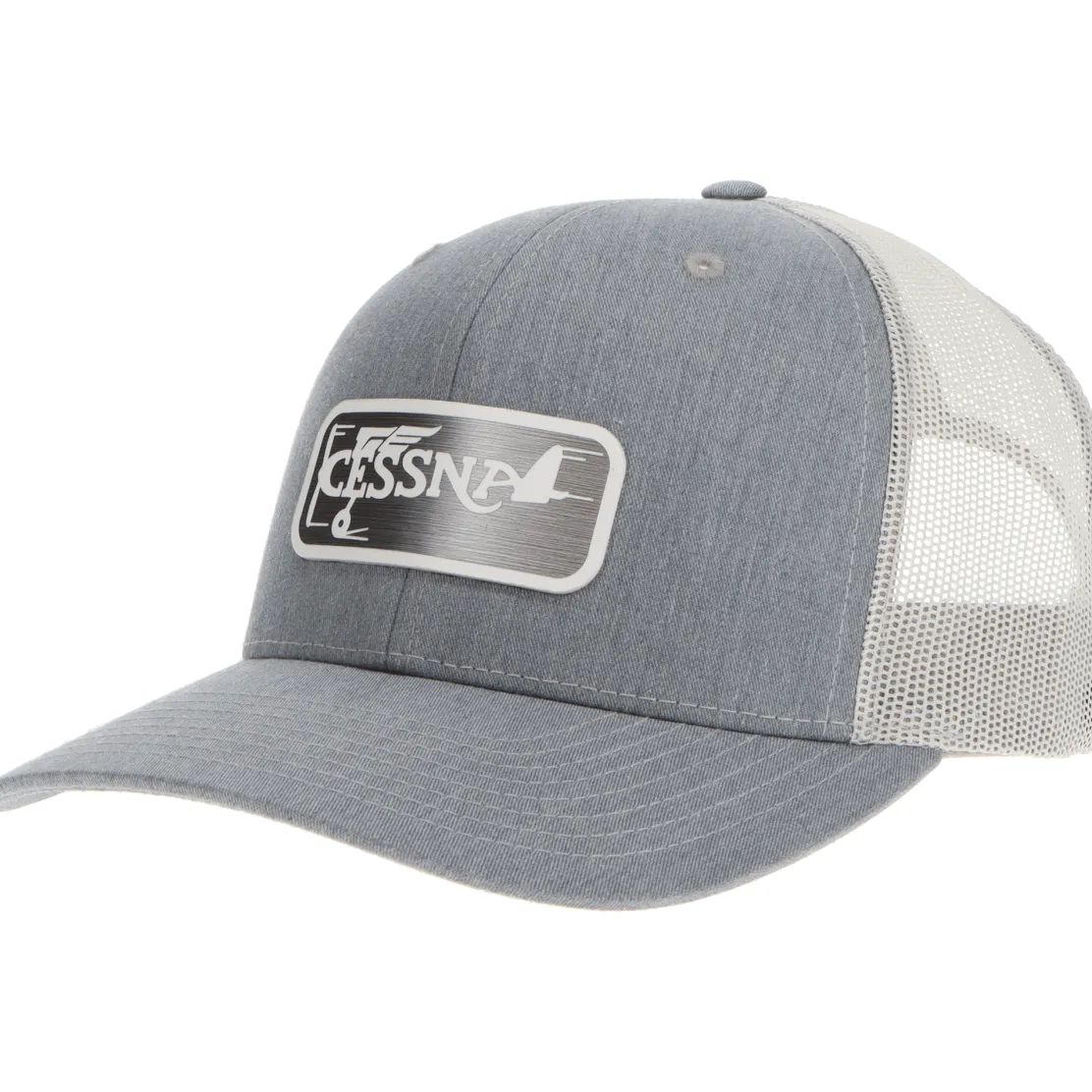 Cessna 20's Logo Richardson 112 Velocity Trucker Hat - Pewter