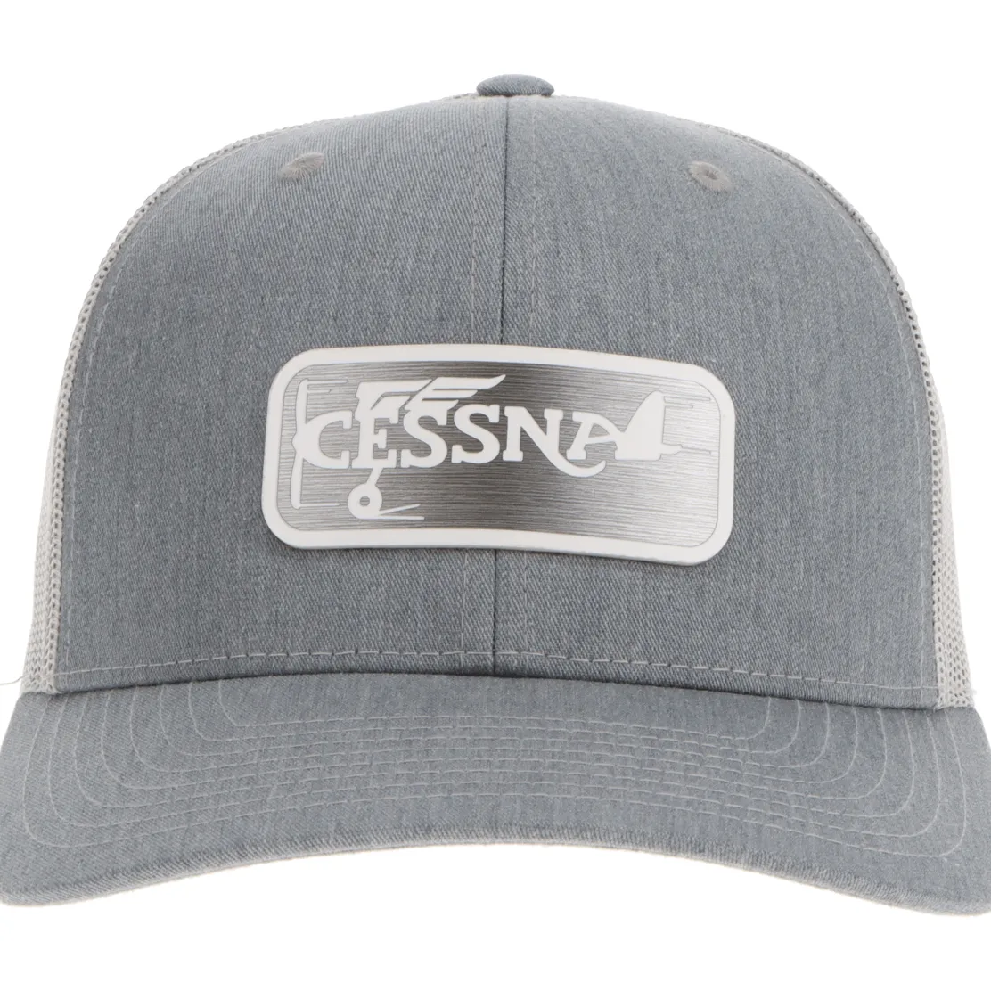 Cessna 20's Logo Richardson 112 Velocity Trucker Hat - Pewter