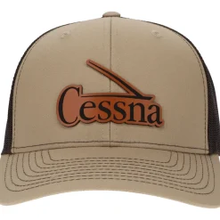 Cessna 50's & 60's Logo Richardson 112 Heritage Trucker Hat - Buckskin