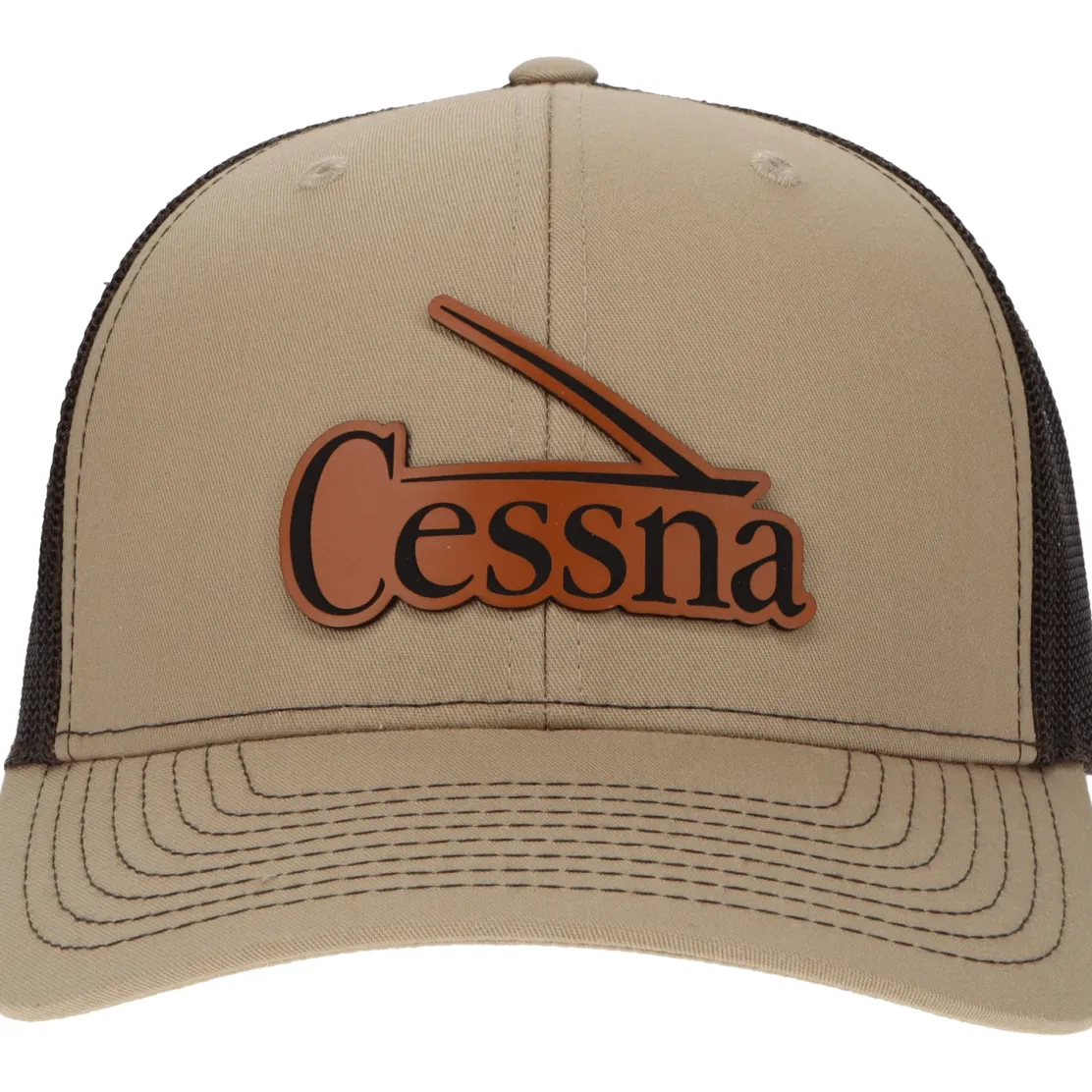 Cessna 50's & 60's Logo Richardson 112 Heritage Trucker Hat - Buckskin