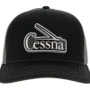 Cessna 50's & 60's Logo Richardson 112 Velocity Trucker Hat - Black/White