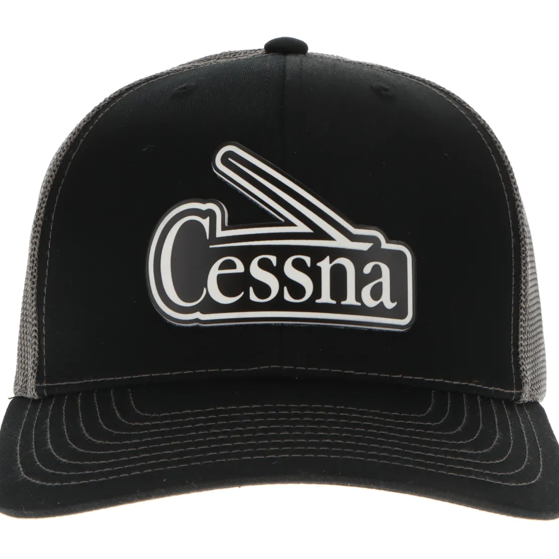 Cessna 50's & 60's Logo Richardson 112 Velocity Trucker Hat - Black/White