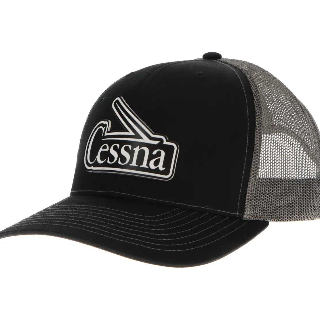 Cessna 50's & 60's Logo Richardson 112 Velocity Trucker Hat - Black/White