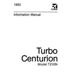 Cessna Turbo 210N Centurion 1983 Pilot's Information Manual (D1245-13)