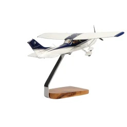 Cessna Turbo Skylane Clear Canopy Large Mahogany Model