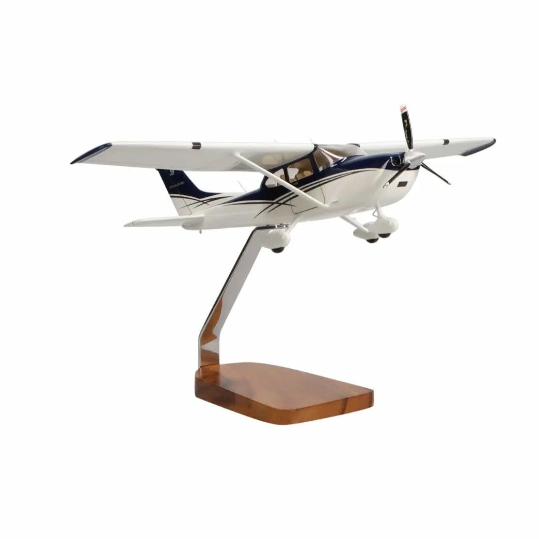 Cessna Turbo Skylane Clear Canopy Large Mahogany Model