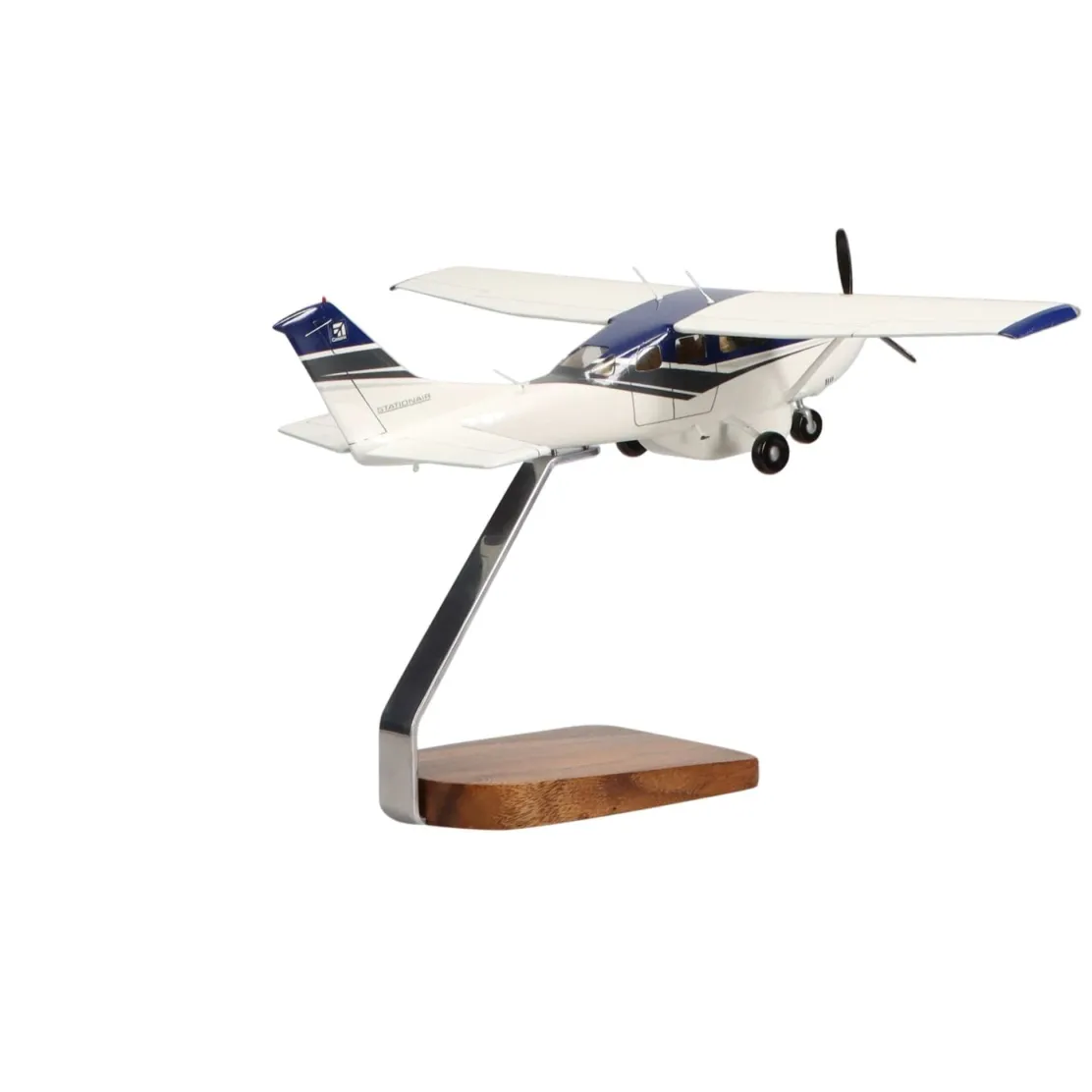 Cessna Turbo Stationair HD Clear Canopy Large Mahogany Model