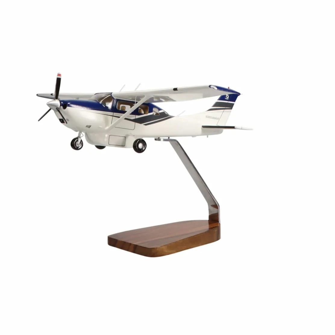 Cessna Turbo Stationair HD Clear Canopy Large Mahogany Model
