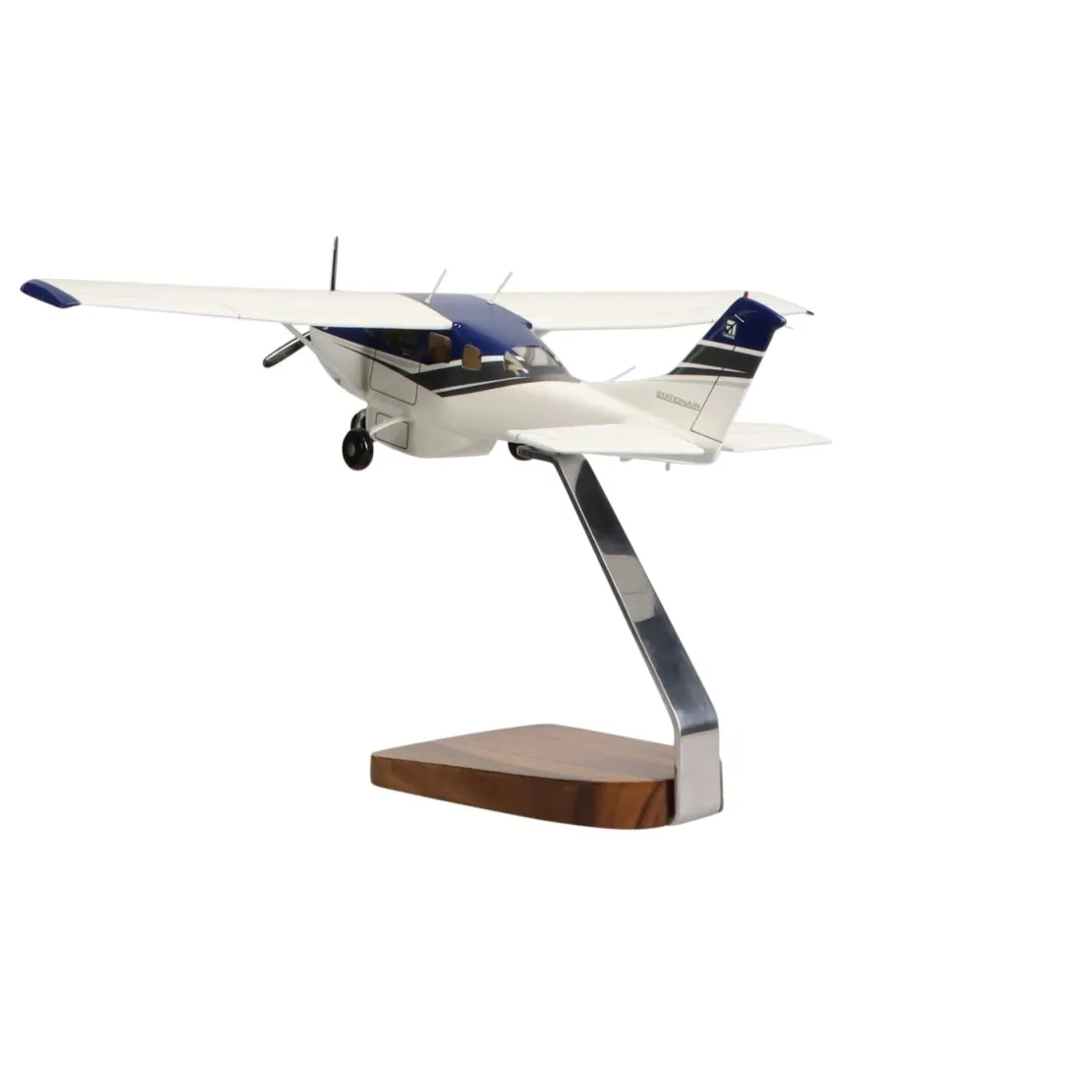 Cessna Turbo Stationair HD Clear Canopy Large Mahogany Model