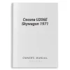 Cessna U206E Skywagon 1971 Owner's Manual