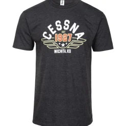 Cessna Wings Heritage Aviation T-Shirt by Aeroplane Apparel Co.