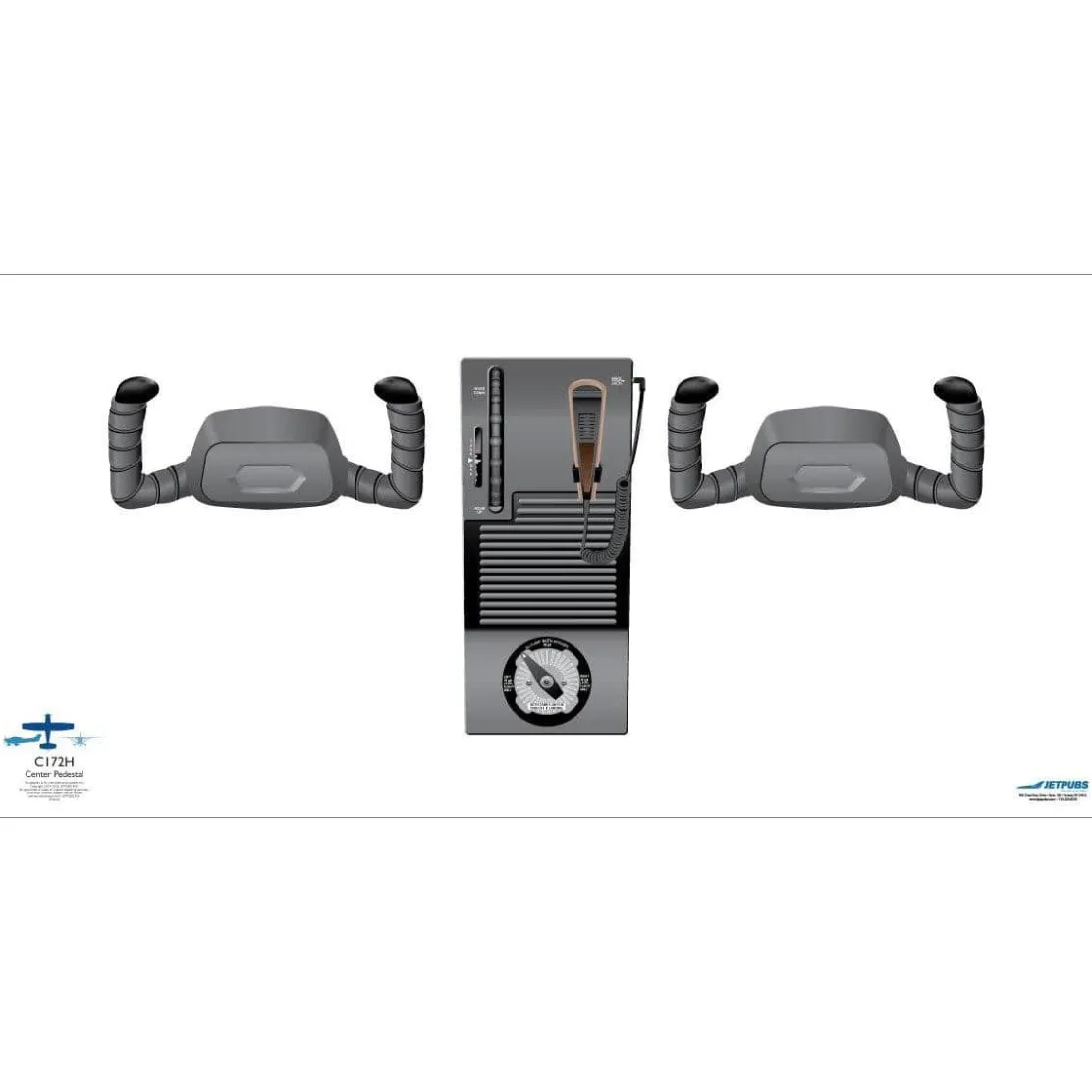Cessna 18" x 36" Cockpit Posters for Pilot Training