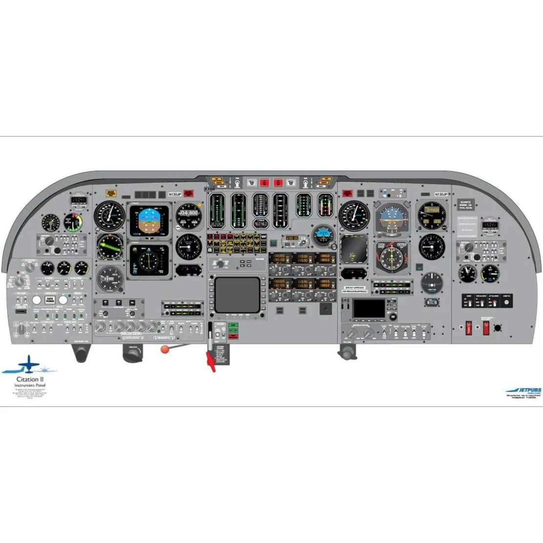 Cessna 18" x 36" Cockpit Posters for Pilot Training