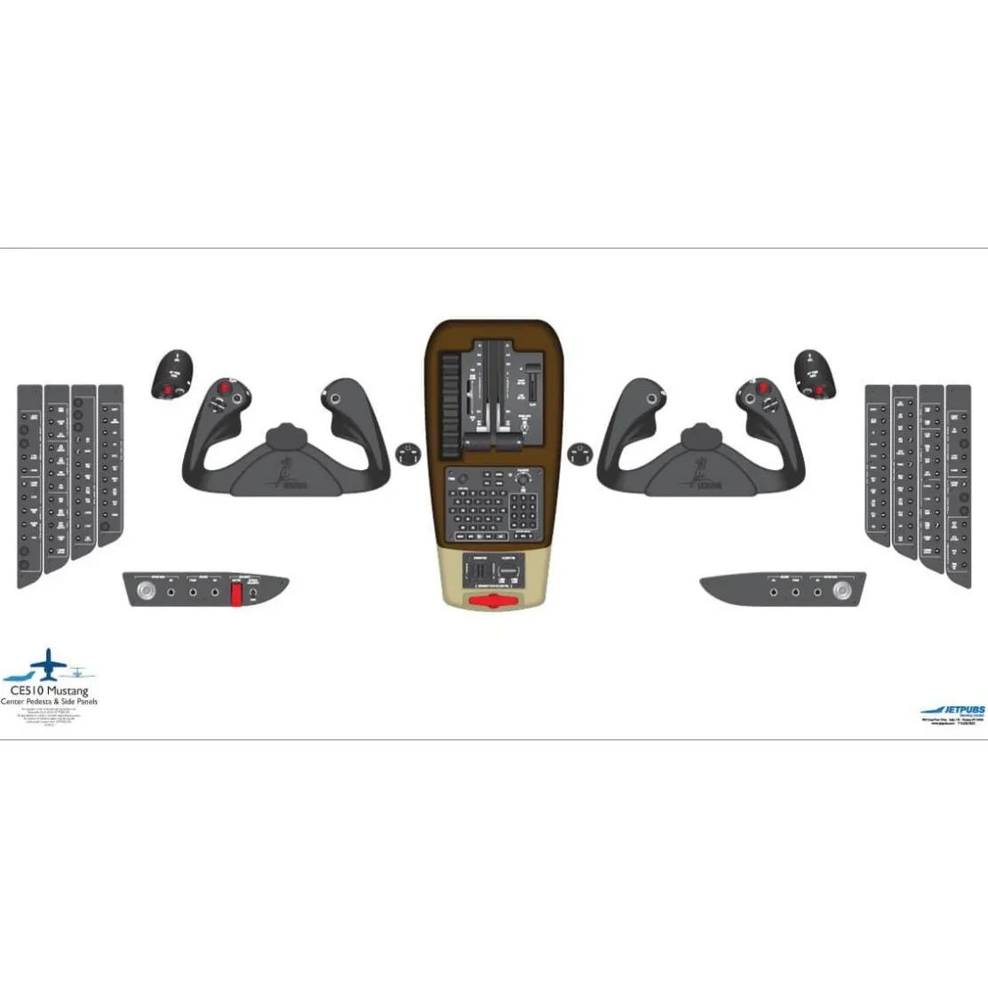 Cessna 18" x 36" Cockpit Posters for Pilot Training