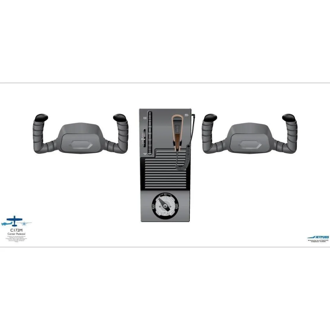 Cessna 18" x 36" Cockpit Posters for Pilot Training