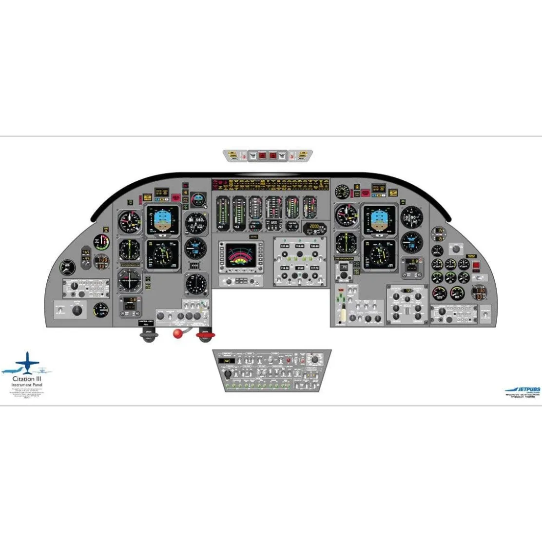 Cessna 18" x 36" Cockpit Posters for Pilot Training