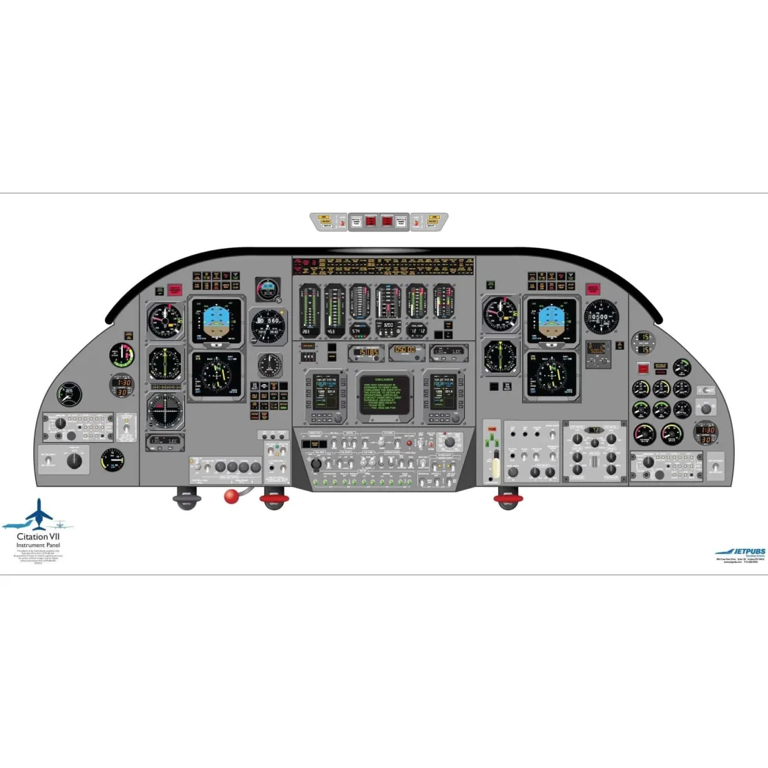 Cessna 18" x 36" Cockpit Posters for Pilot Training