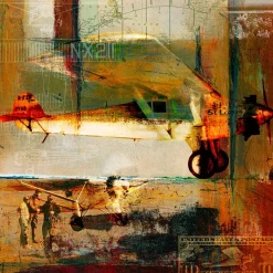 Charles Lindburgh & Spirit of St. Louis - Ryan NYP - First Across the Pond Frank Martin Aviation Art Print