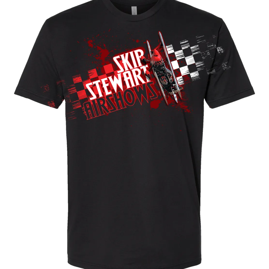 Checkerboard Skip Stewart Airshows T-Shirt