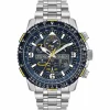 Citizen Promaster Skyhawk A-T Blue Dial Stainless Steel Bracelet Watch (External E6B) JY8078-52L