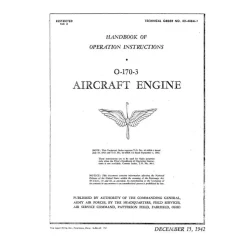 Continental O-170-3 Aircraft Engine Operator's Manual (02-40BA-1)