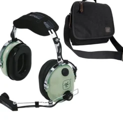 David Clark H10-30 Aviation Headset & Bag Combo: 24 dB Noise Reduction for Pilots 12508G-17
