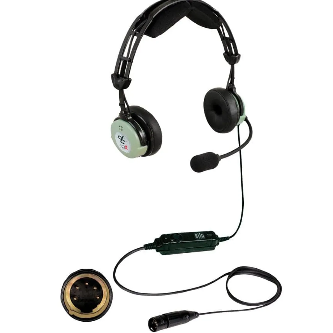 David Clark JET-X ANR 5-Pin XLR Aviation Headset: 4.5 oz Ultra-Light 43107G-02