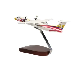 De Havilland Canada Dash 8 Nok Air Large Mahogany Model