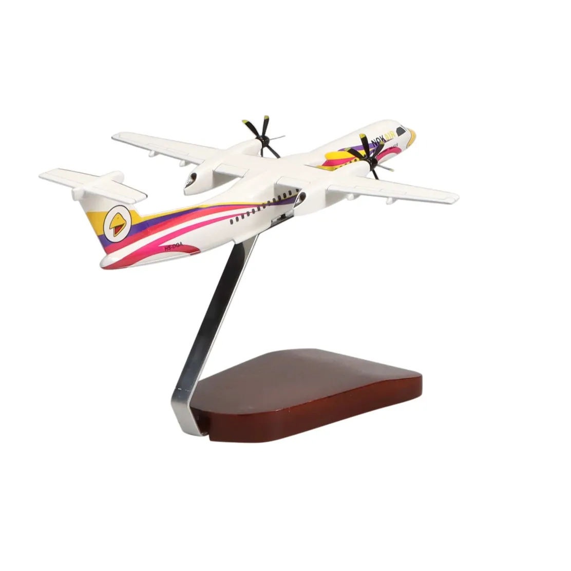 De Havilland Canada Dash 8 Nok Air Large Mahogany Model