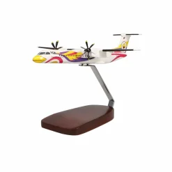 De Havilland Canada Dash 8 Nok Air Large Mahogany Model