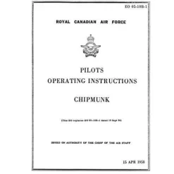 DeHavilland Chipmunk 1958 Pilot's Operating Instructions (EO-05-10B-1)
