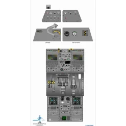 De Havilland 18" x 36" Cockpit Posters for Pilot Training