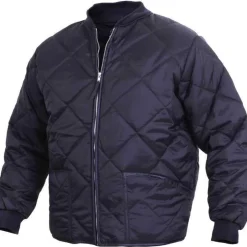Diamond Nylon Quilted Flight Jacket