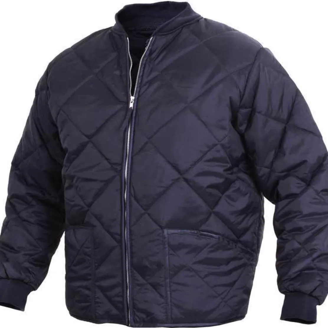 Diamond Nylon Quilted Flight Jacket