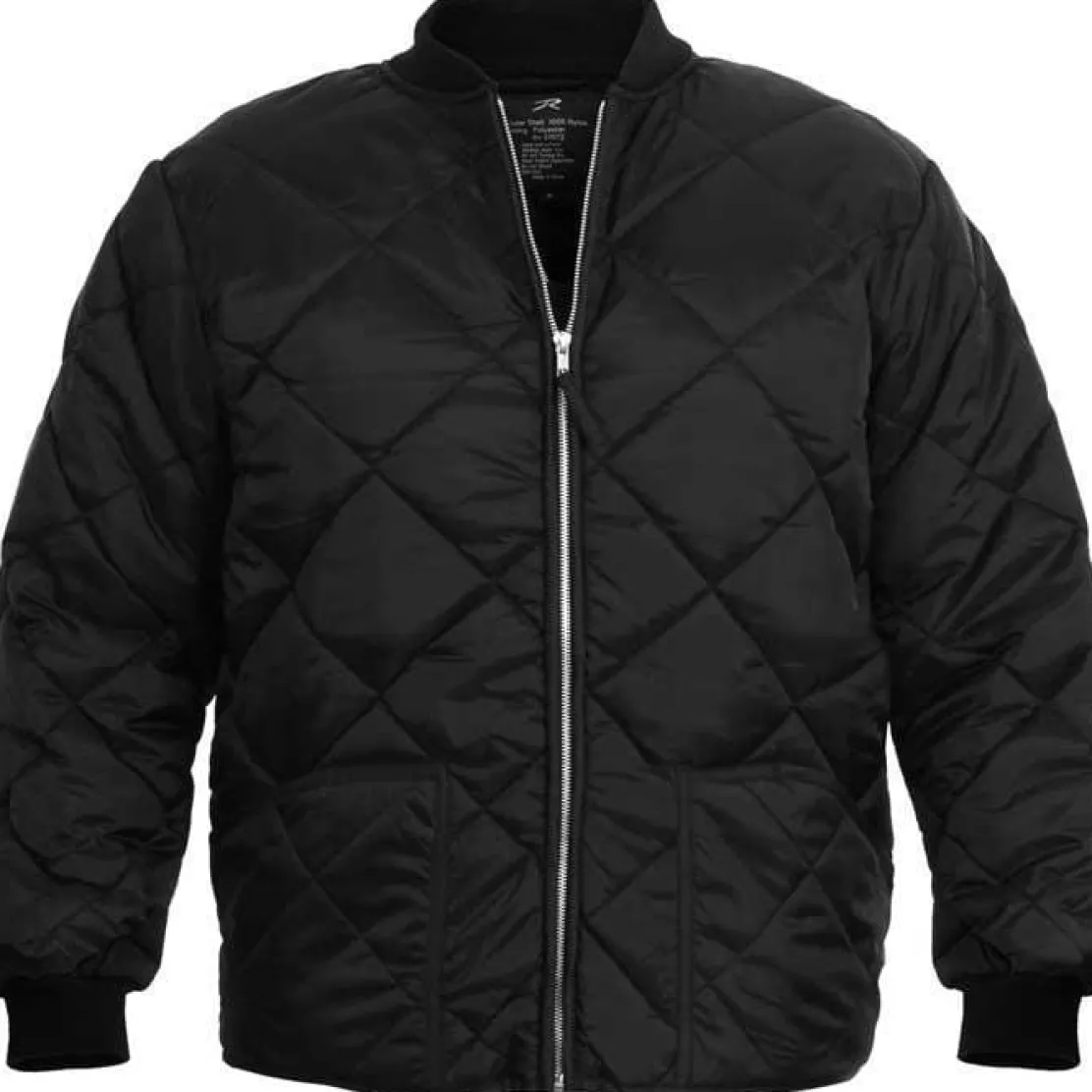 Diamond Nylon Quilted Flight Jacket